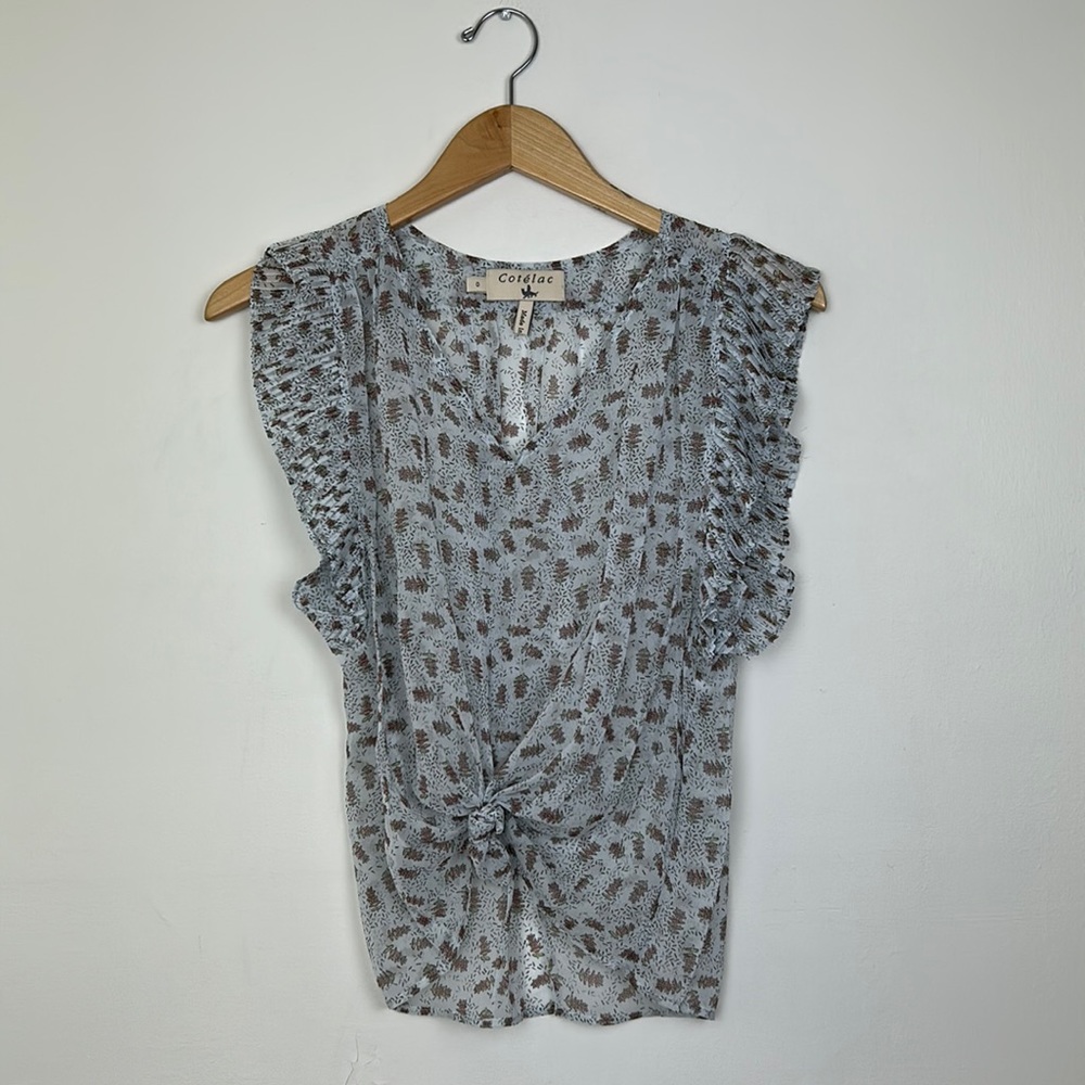 Cotelac Silk Floral Blouse